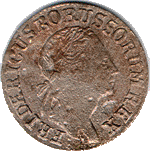 Silezija. Frydricho II 1783 m. 3 kreiceriai. Berlyno kalykla